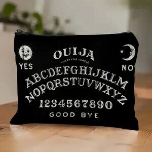 Halloween Gothic Ouija Lightweight Zippered Cosmetic Makeup Bag Double Sided